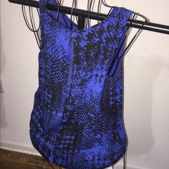 APT9 size small black purple blue sleeveless exposed zipper summer dressy‎ - Picture 5 of 7